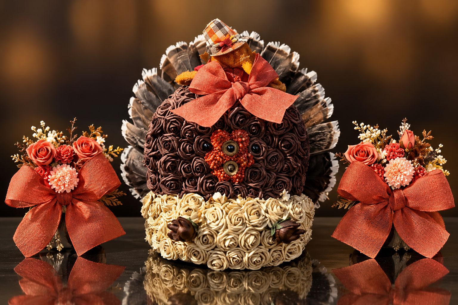 Autumn’s Embrace complete three-piece Thanksgiving memorial collection