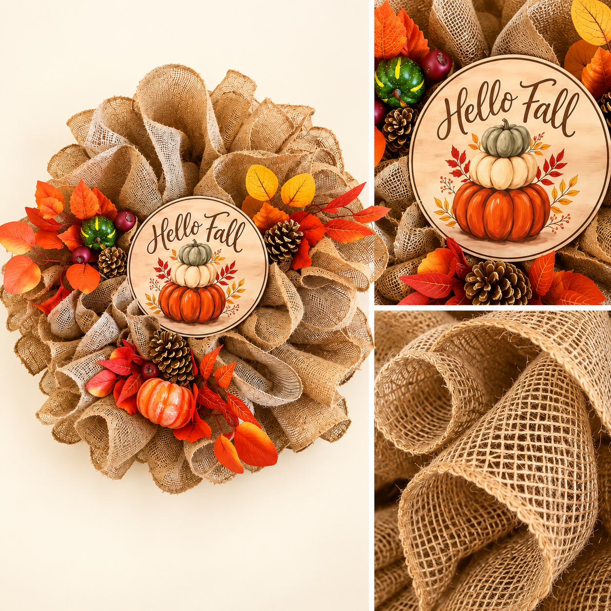 Hello Fall wreath from the Essential collection
